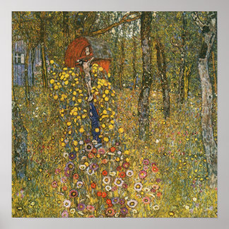 Klimt - Bauerngarten mit Kruzifix 1912 Poster