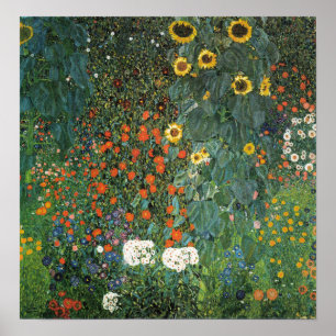 Klimt - Bauerngarten mit Sonnenblumen 1907 Poster