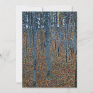 Klimt Buchenhain I Waldlandschaftskunst Feiertagskarte