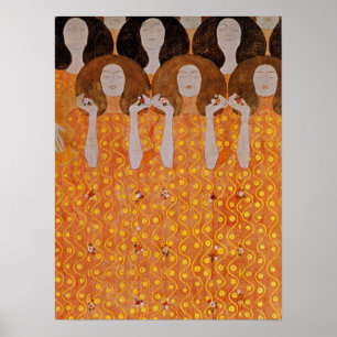 Klimt - Chor des Paradieses Gel Poster