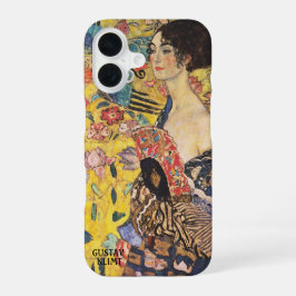 Klimt – Dame mit Fächer – Personalisiert iPhone 16 Hülle