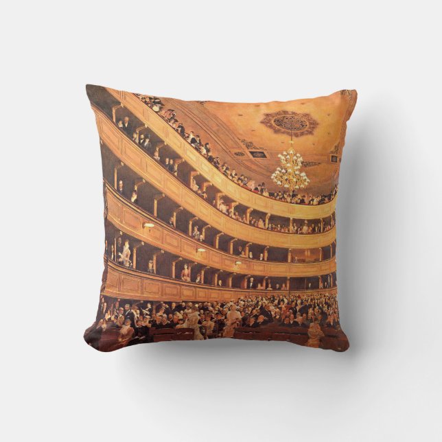 Klimt - Das alte Burgtheater Kissen (Vorderseite)