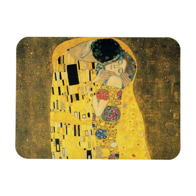 Klimt: Das Kiss Art Premium Magnet (Horizontal)