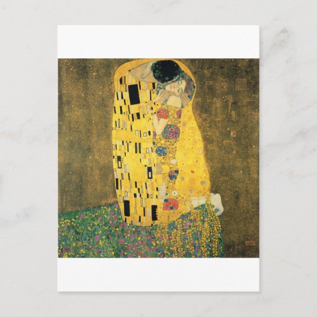 Klimt - Der Kuss Postkarte (Vorderseite)