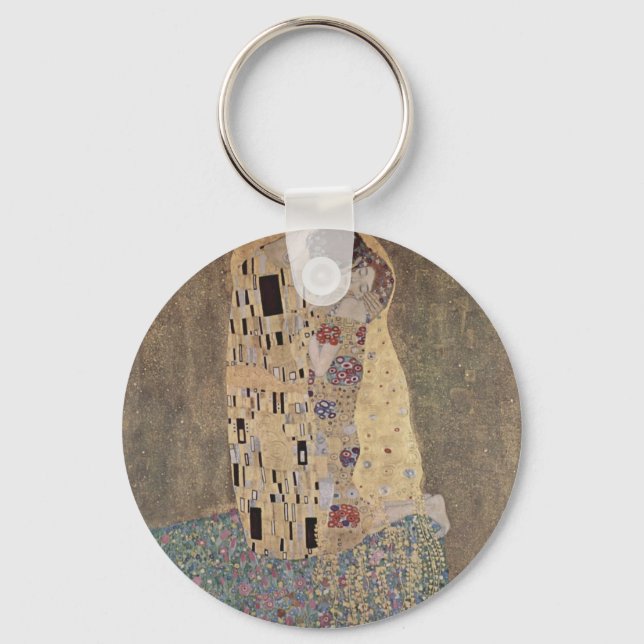 Klimt - Der Kuss Schlüsselanhänger (Vorderseite)