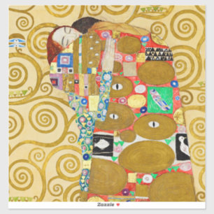 Klimt Erfüllung Mosaik: Vintage Stoclet-Fries Aufkleber