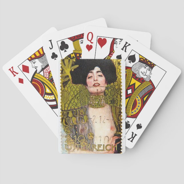 Klimt "Frau in Gold" Spielkarten (Rückseite)
