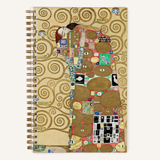 Klimt Fulfillment Art Nouveau Notebook Notizbuch