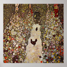 Klimt Garden Avec Poster De Coq