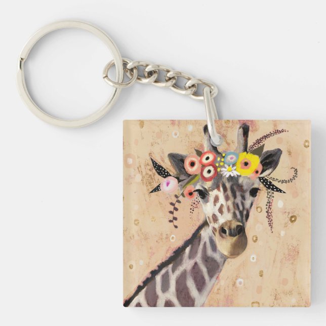 Klimt Giraffe | Couronne De Fleurs (Devant)