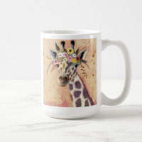 Klimt Giraffe | In Blume verziert