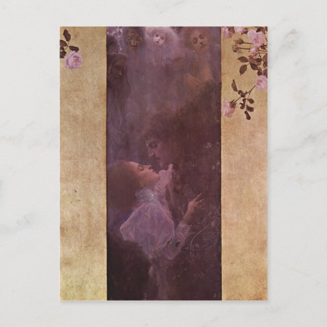 Klimt, Gustav die Liebe Technik 1895? L auf Lein Postkarte (Vorderseite)