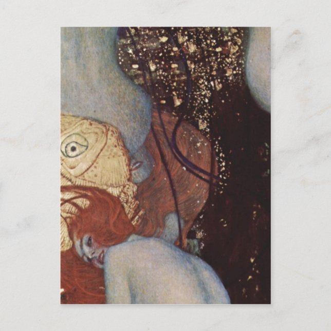 Klimt, Gustav Goldfische Goldfish Espa?ol: Carpa d Postkarte (Vorderseite)