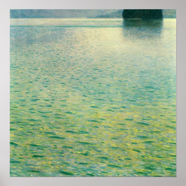 Klimt - Insel im Attersee 1902 Poster (Vorne)