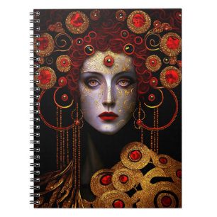 Klimt Inspiré Queen Goddess Imaginaire Art Carnet
