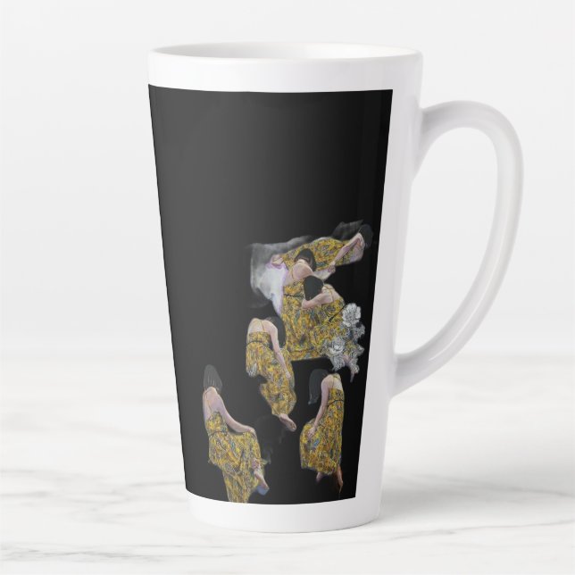 Klimt-Inspired Surreal Collage Milchtasse (Rechts)