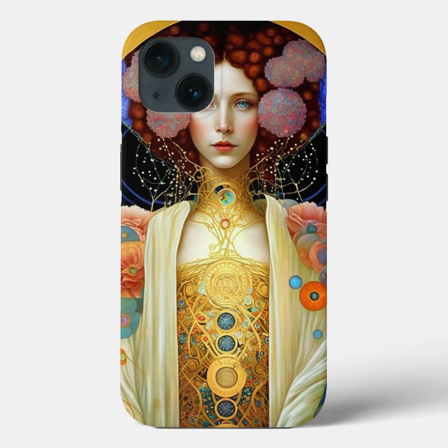 Klimt Inspiriert Königin Goddess Fantasy Art Case-Mate iPhone Hülle (Rückseite)