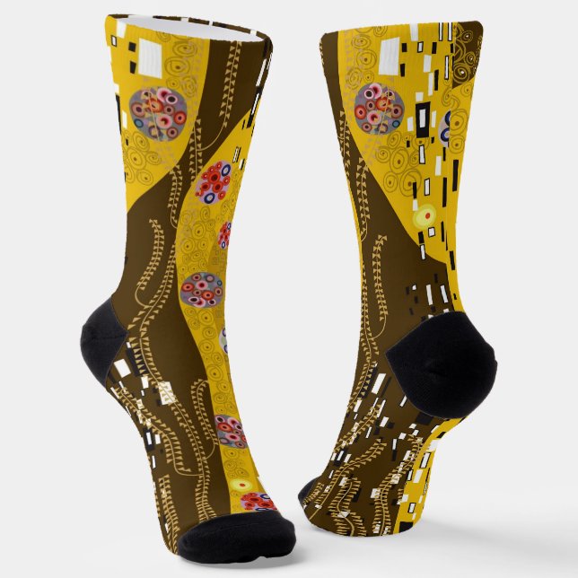 Klimt Inspirierte Jugendstil-Jugendstil Socken (Gewinkelt)