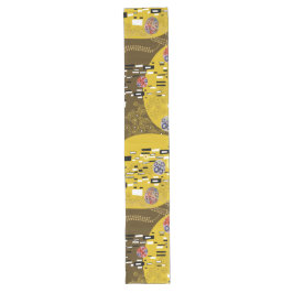Klimt Inspiriertes Goldenes Muster Jugendstil Großer Tischläufer