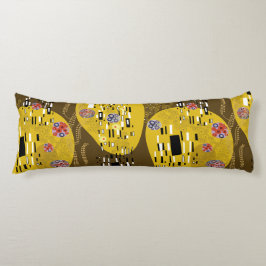 Klimt Inspiriertes Goldenes Muster Jugendstil Seitenschläferkissen