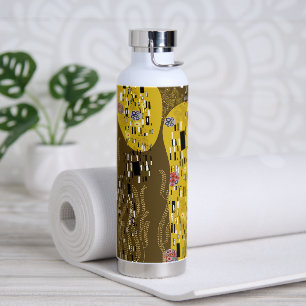 Klimt Inspiriertes Goldenes Muster Jugendstil Trinkflasche