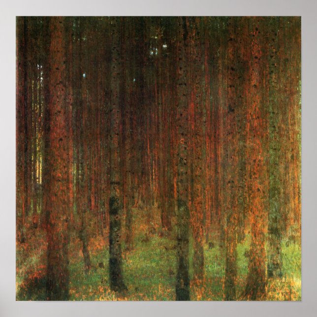 Klimt - Kiefernwald 1901 Poster (Vorne)