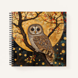 Klimt Owl Notebook/Sketchbook Notizbuch