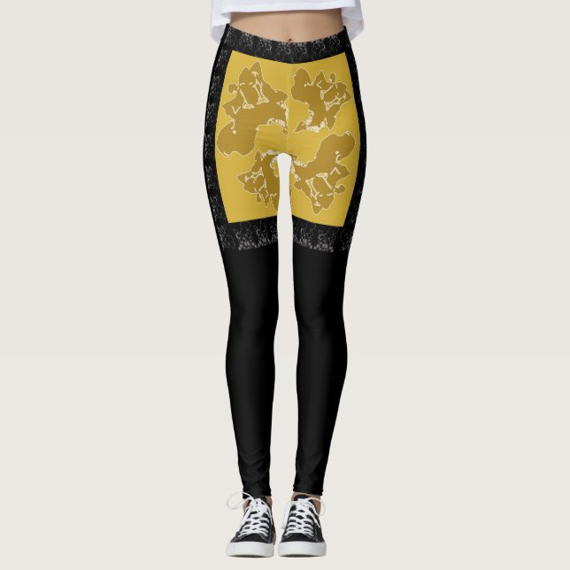 Klimt-Palette Leggings (Vorderseite)