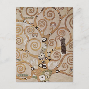 Klimt - Pflanze Vorlagen Stocletfries Postkarte