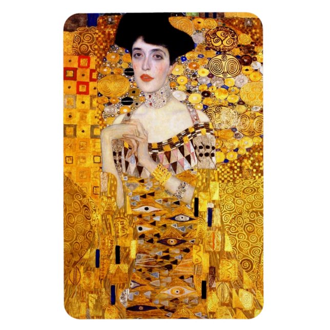 Klimt Portrait von Adele Bloch-Bauer I Magnet (Vertikal)