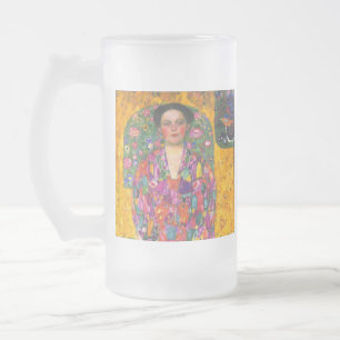 Klimt Portrait von Eugenia Primavesi Mattglas Bierglas