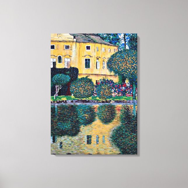 Klimt - Schloss Kammer am Attersee IV Leinwanddruck (Vorderseite)