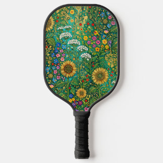 Klimt Sonnenblumenwiese Pickleball Schläger