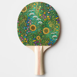Klimt Sonnenblumenwiese Tischtennis Schläger