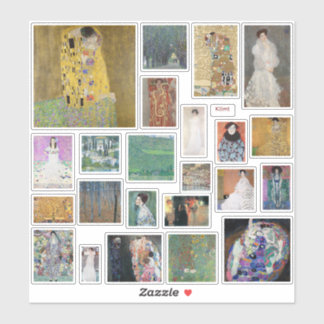 Klimt Stickers Aufkleber