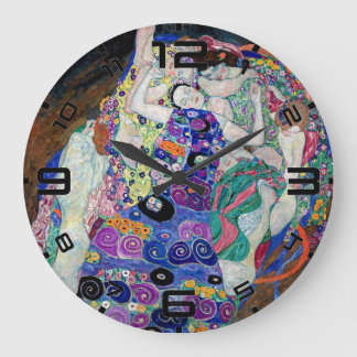 Klimt “The Virgin” Art Nouveau Wall Clock Große Wanduhr
