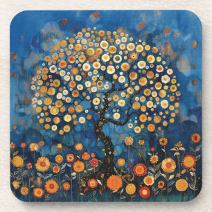 Klimt Tree of Life Getränkeuntersetzer