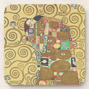 Klimt Umarmung Gold Kunst Untersetzer