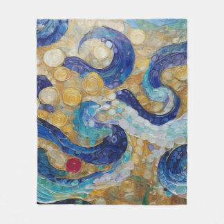Klimt Wasserschläuche Fleecedecke
