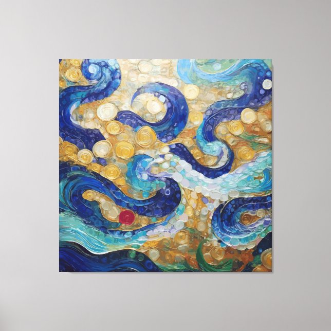 Klimt Wasserschläuche Leinwanddruck (Vorderseite)