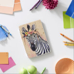 Klimt Zebra | In Blume verziert iPad Mini Hülle<br><div class="desc">Dieser Ausdruck zeichnet sich durch einen süßen Zebra aus,  der in einer Krone von Blume verziert ist | By Victoria Borges</div>