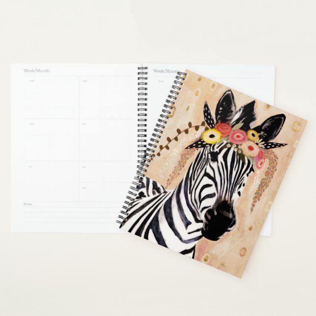 Klimt Zebra | Krone der Blume Planer (Anzeige)