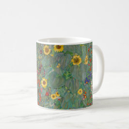 Klimts Bauerngarten mit Sonnenblumen Kaffeetasse