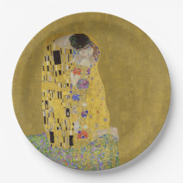 Klimts Der Kuss - Romantischer Jugendstil Pappteller