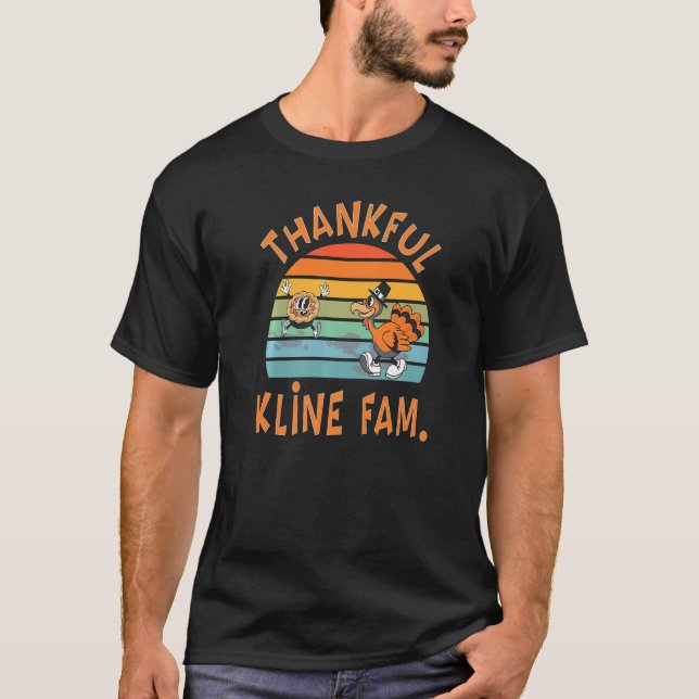 Kline Family  Thanksgiving Reunion Party T-Shirt (Vorderseite)
