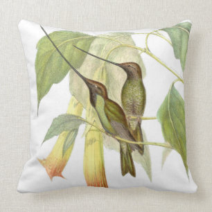 Klinge-berechnetes Kolibri-Vogel-Blumethrow-Kissen Kissen