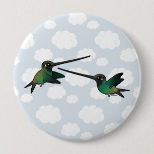 Klinge-kämpfen-Kolibris Button