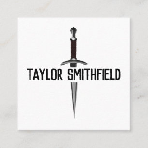 Klinge Quadratische Visitenkarte