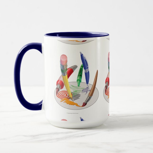 Klingel-Klingel wenig Gnome-riesige Kunst-Tasse Tasse (Links)