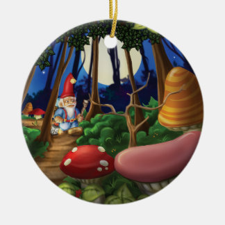 Klingel-Klingel wenig Gnome-Verzierung Keramikornament